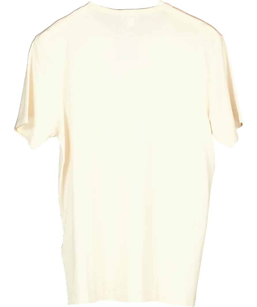 Sunspel Cream Classic T-shirt UK M