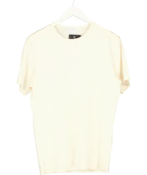 Sunspel Cream Classic T-shirt UK M