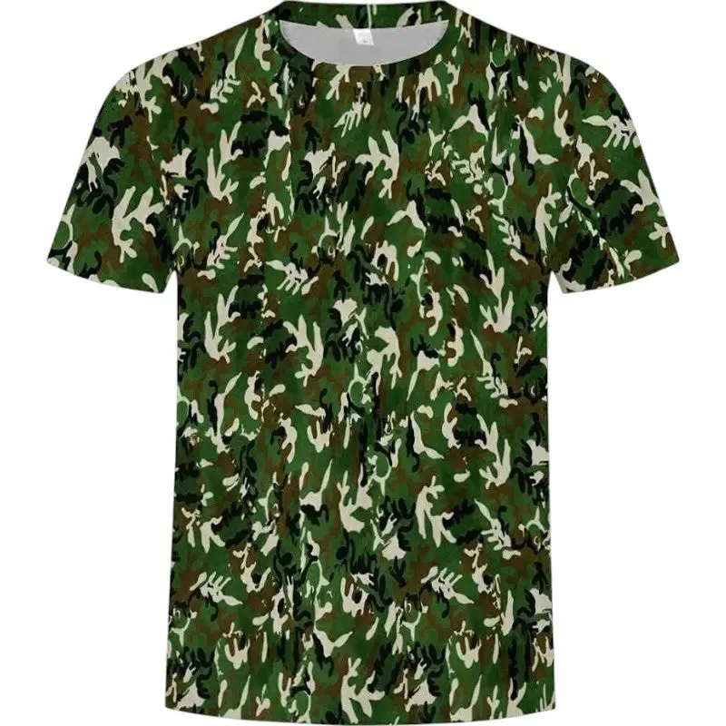 T shirt camouflage militaire