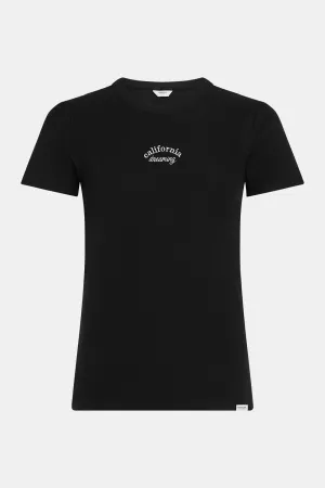 T-SHIRT EMBROIDERY (S25F1585) BLACK - WHITE