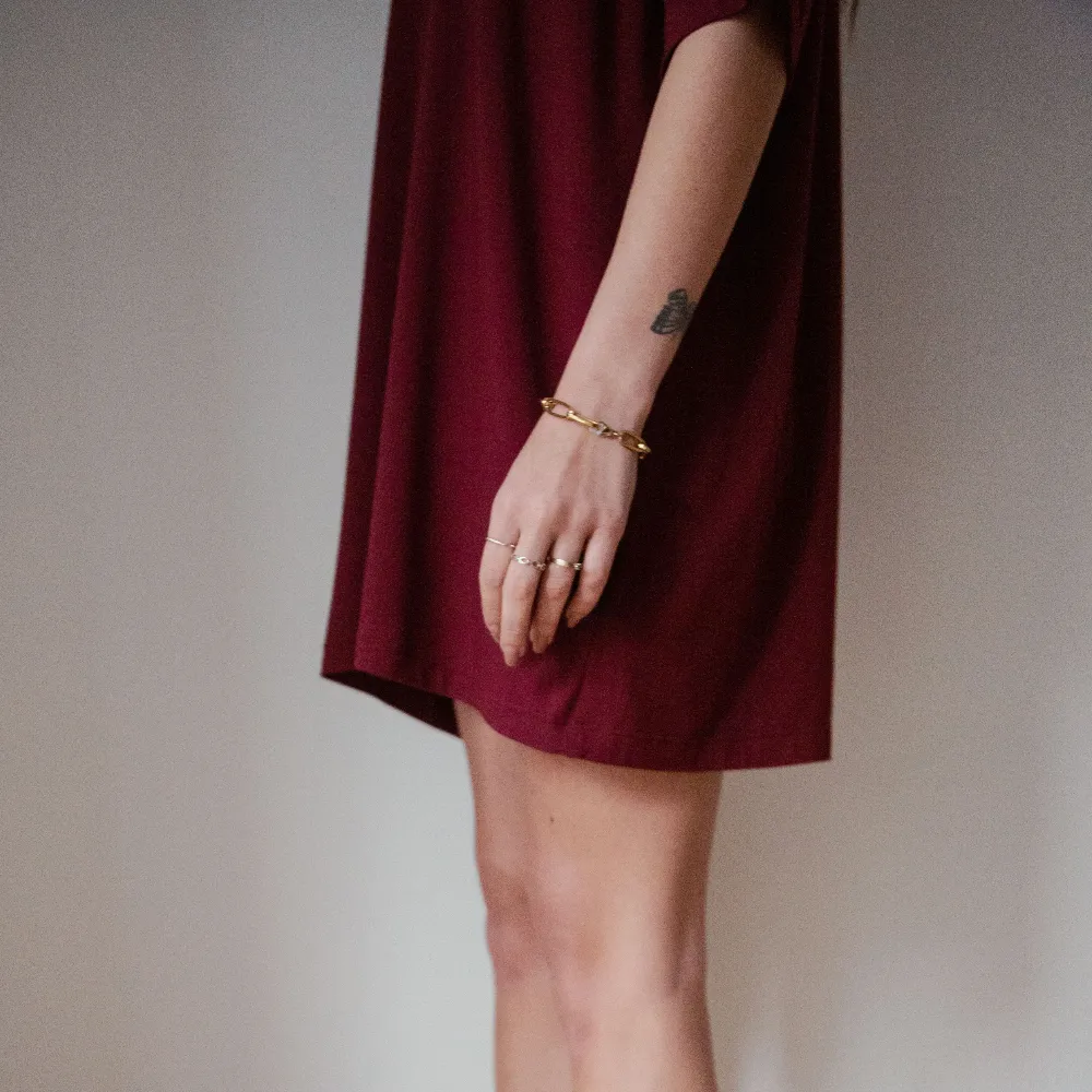 T-Shirt oversized - Bourgogne