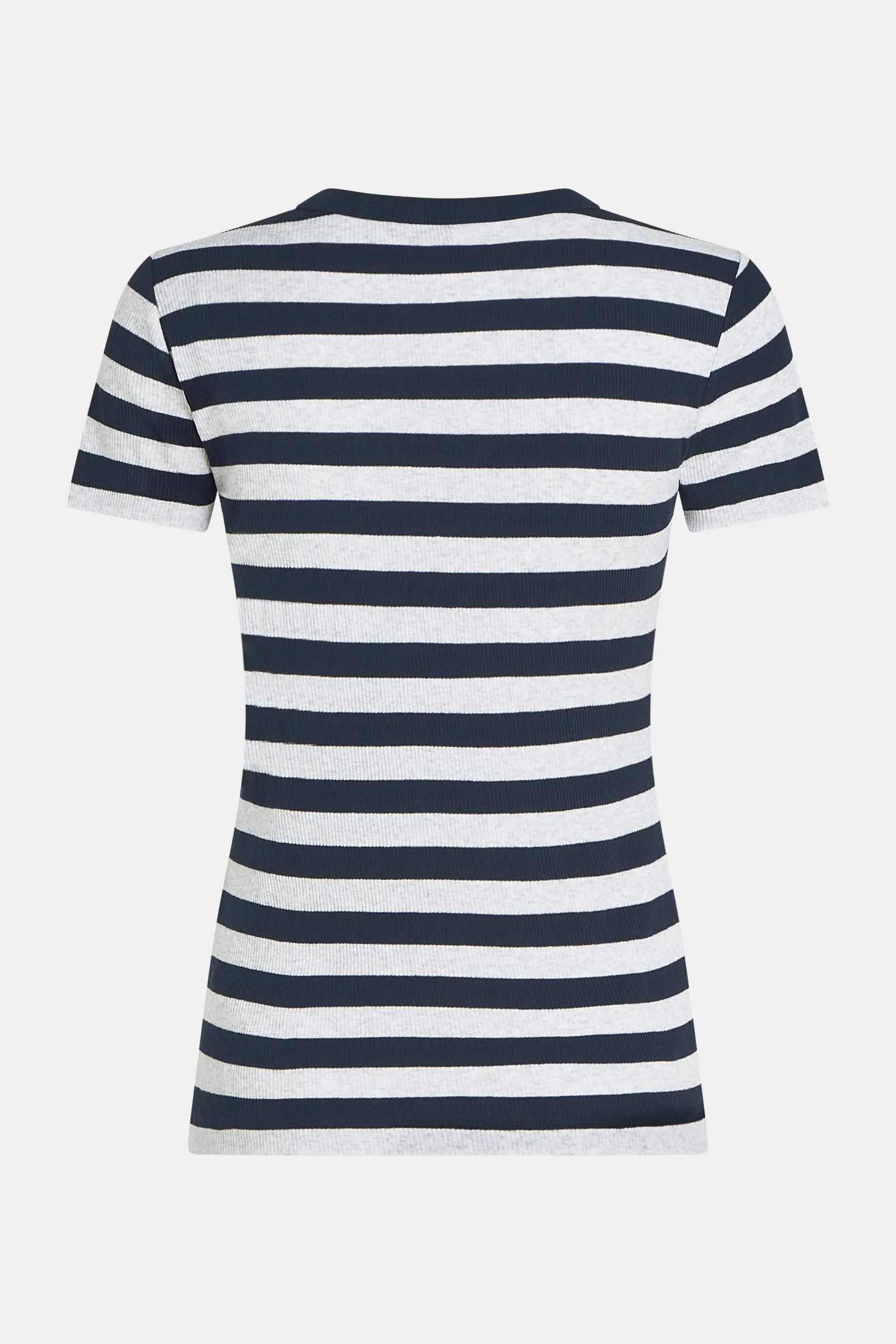 T-SHIRT STRIPE (S25F1645LTD) NAVY - GREY MELANGE