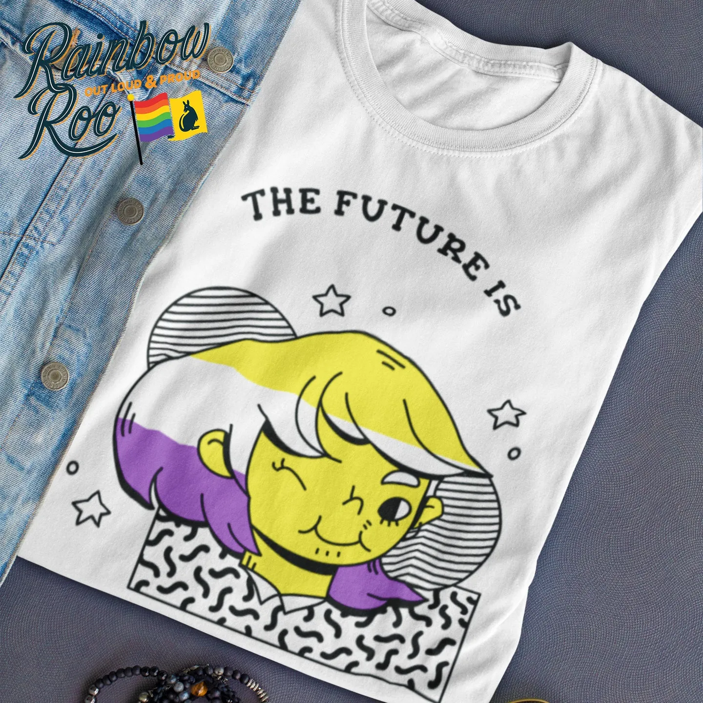 The Future is Non Binary Human T-Shirt Unisex (NB008)