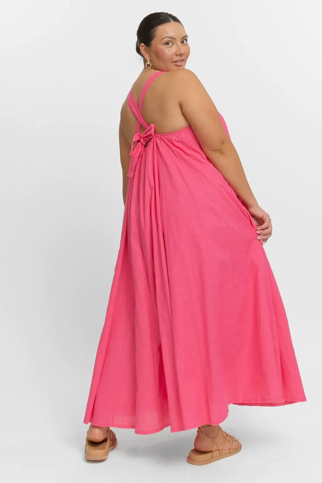 THE LULLABY CLUB POMPEII MAXI DRESS - PINK