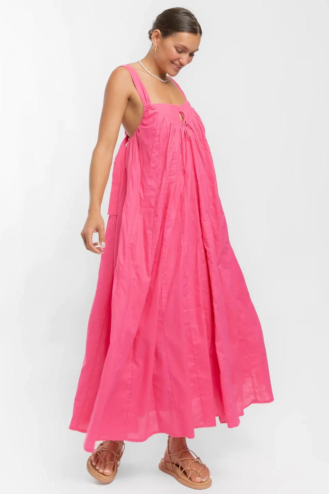 THE LULLABY CLUB POMPEII MAXI DRESS - PINK