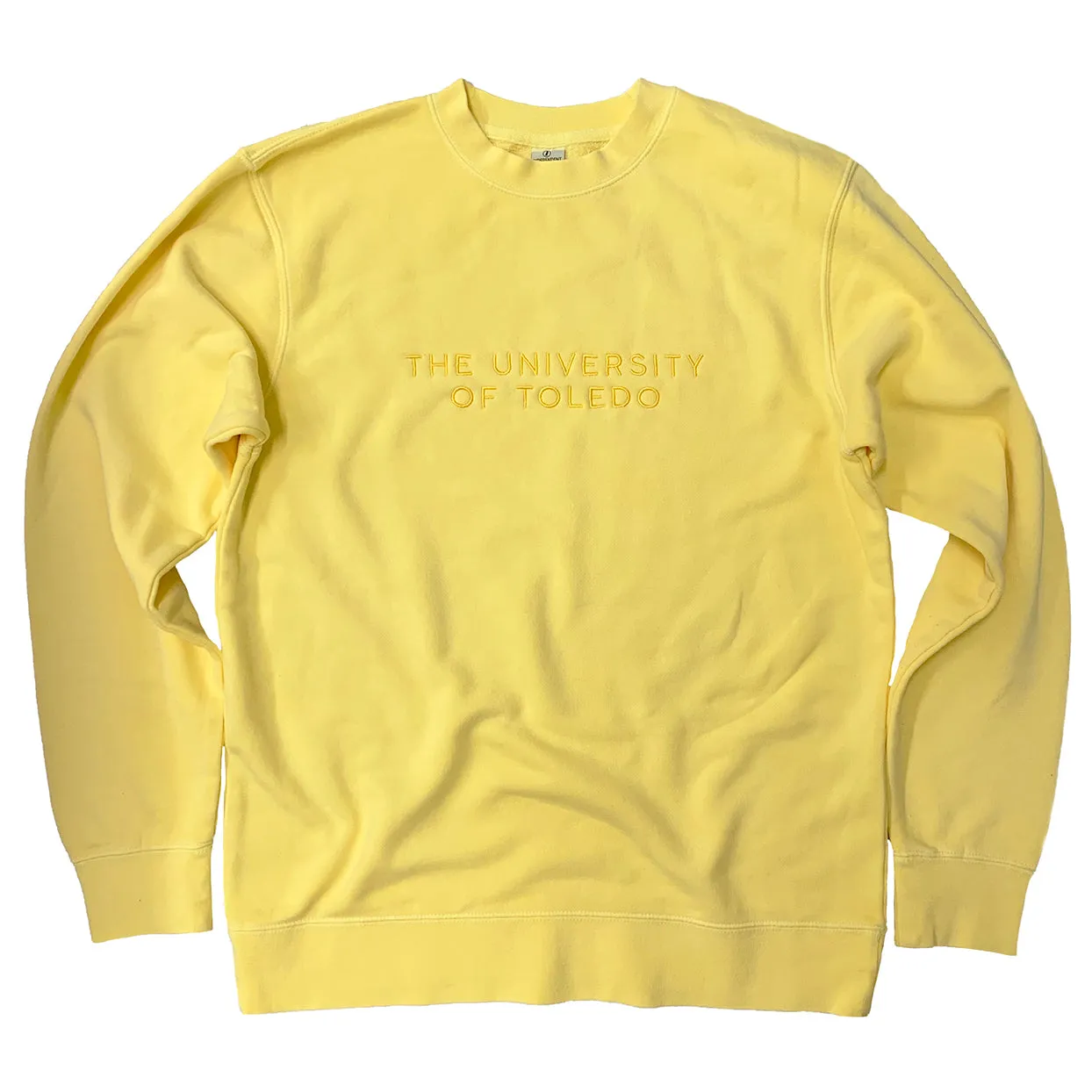 The University of Toledo Yellow Embroidered Sweatshirt (Discontinued)