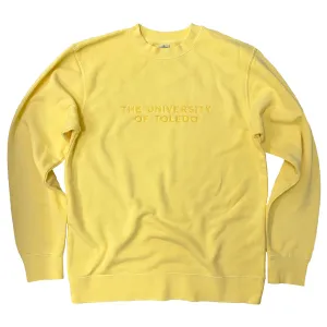 The University of Toledo Yellow Embroidered Sweatshirt (Discontinued)