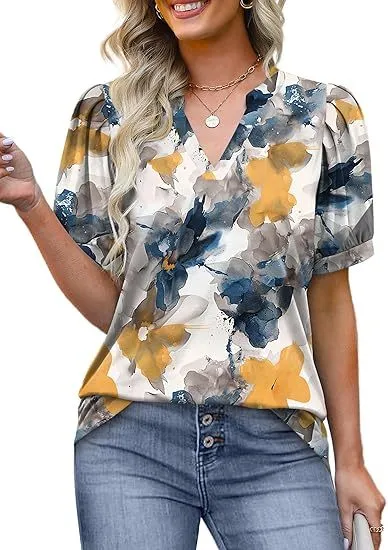 Thea | Vintage Floral Blouse