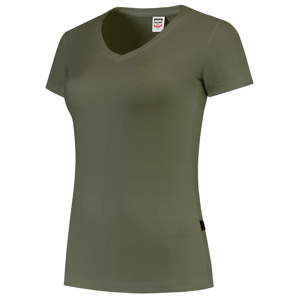 Tricorp T-Shirt V Hals Slim Fit Dames 101008