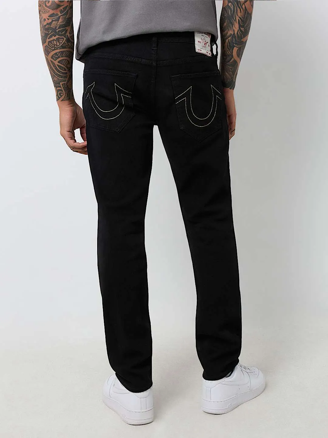 True Religion Sn Geno Skinny Fit Black Mid Rise Solid Jeans