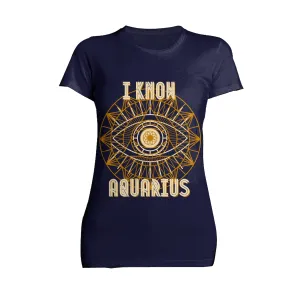 UA Supreme Star Sign Aquarius Women's T-shirt (Navy)