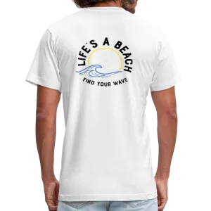 Unisex 2-Sided Design T-Shirt -  Life's A Beach