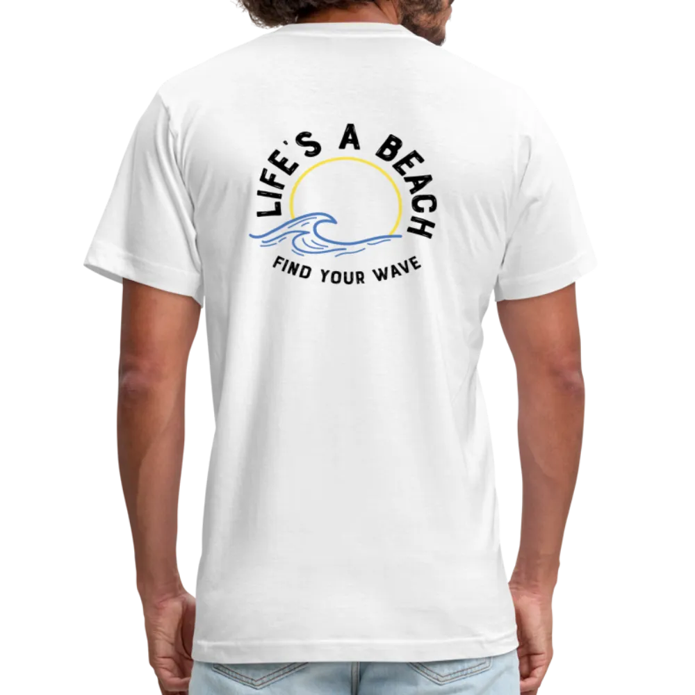 Unisex 2-Sided Design T-Shirt -  Life's A Beach