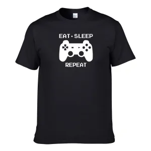 UT EAT SLEEP GAME REPEAT Premium Slogan T-Shirt