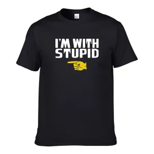 UT I'M WITH STUPID Statement Unisex T-Shirt