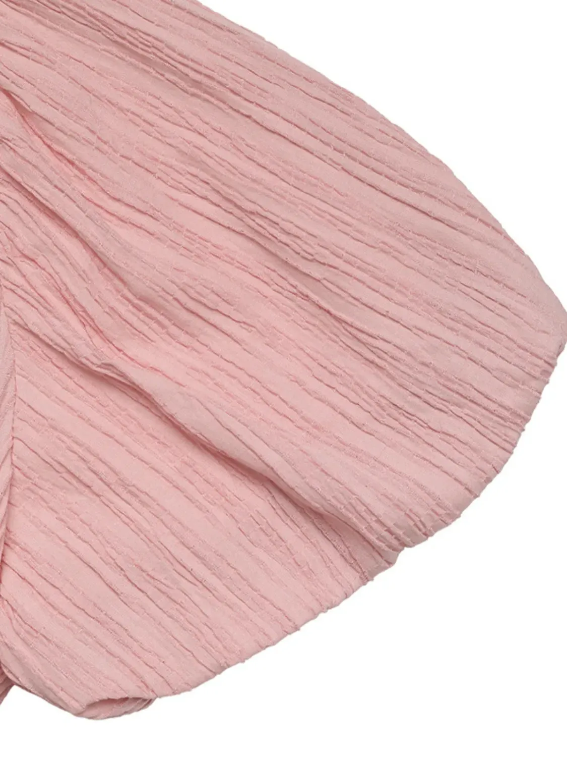 V-Neck Puff Sleeve Dress