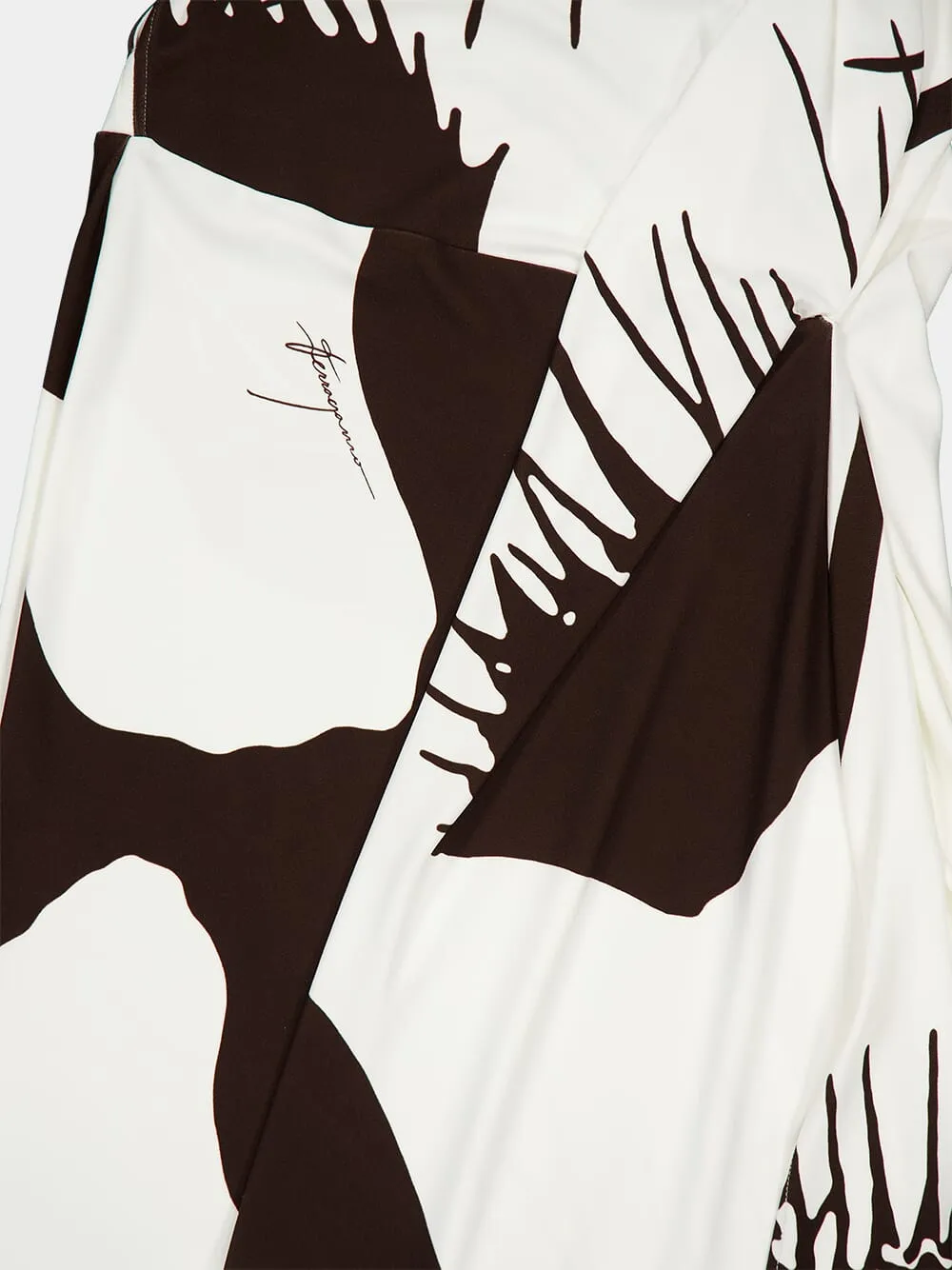 Venus Print Asymmetric Dress