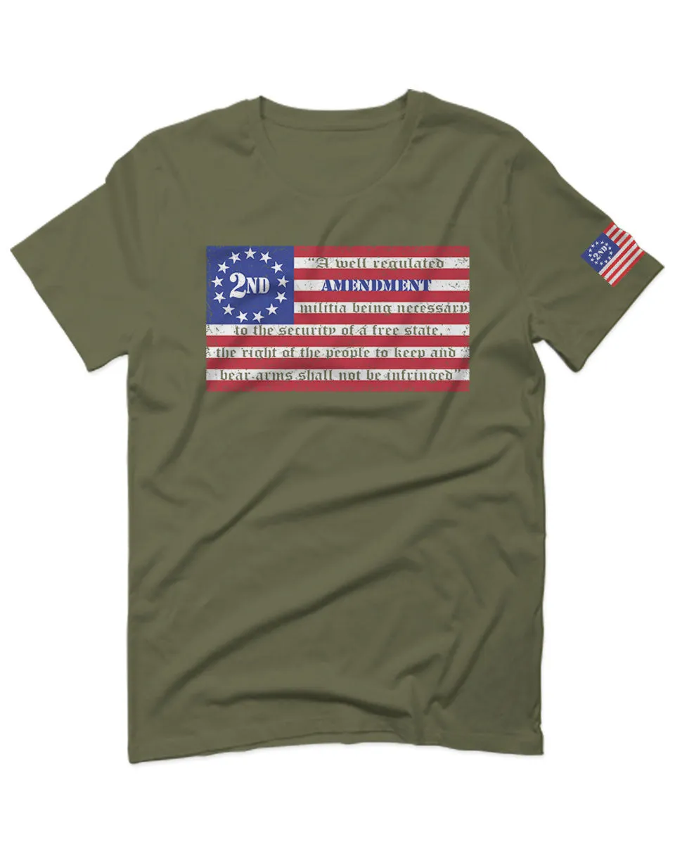 VICES AND VIRTUESS 2nd Amendment 1776 George Washington Flag American USA Guns Control For men T Shirt