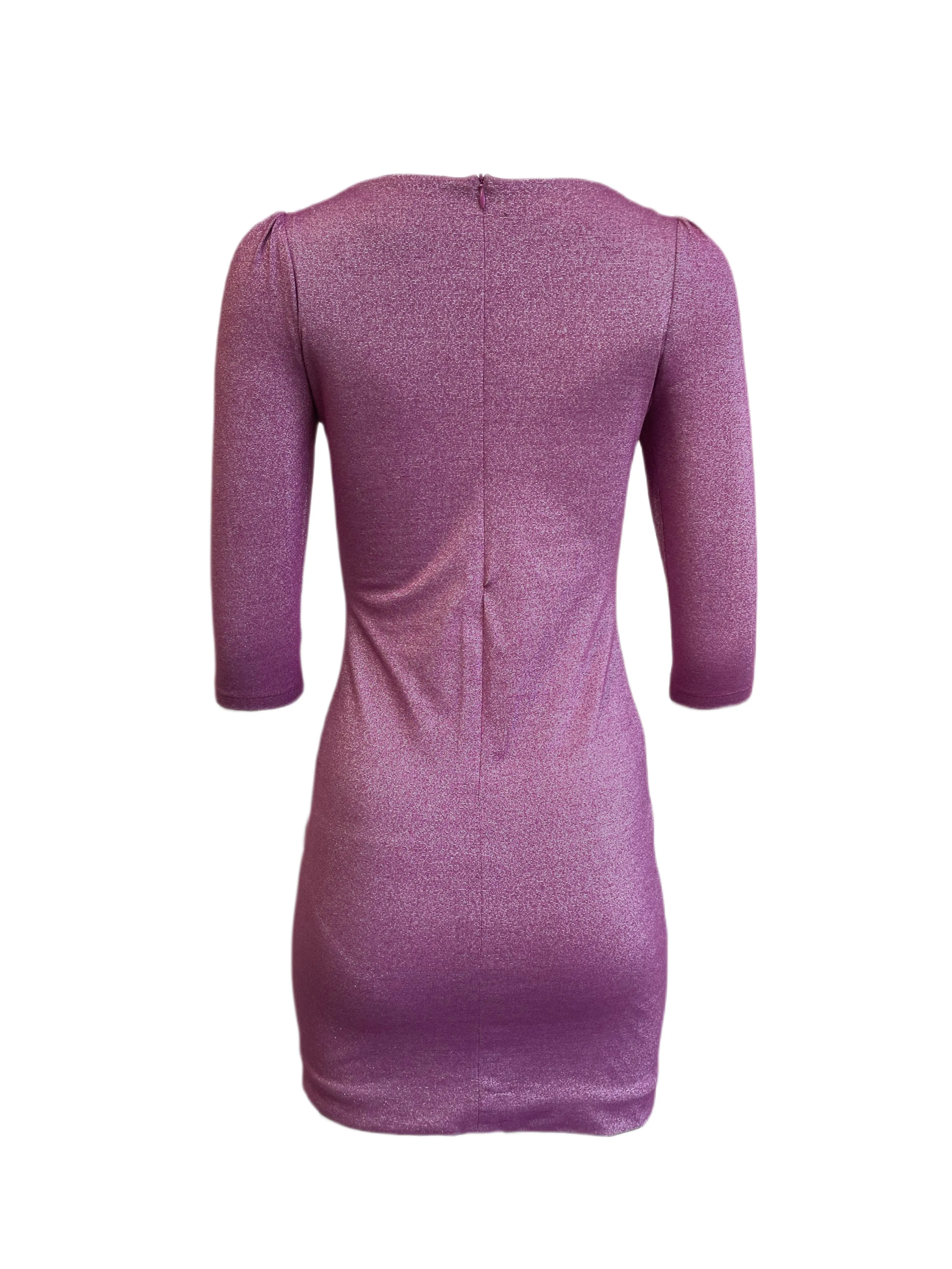VON VONNI Women's Tropic Magenta London Elbow Sleeve Dress $170 NEW