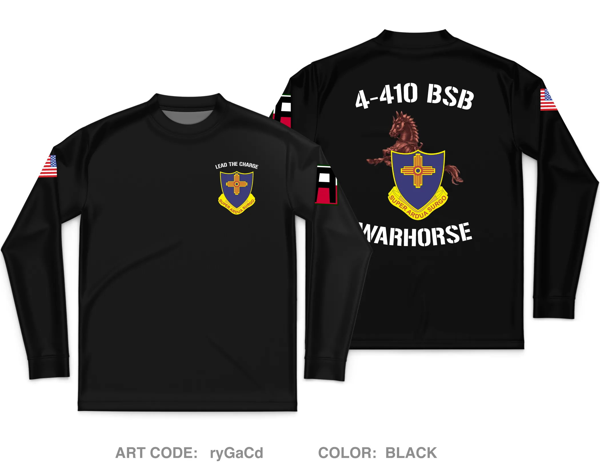 Warhorse 4-410 Core Men's LS Performance Tee - ryGaCd