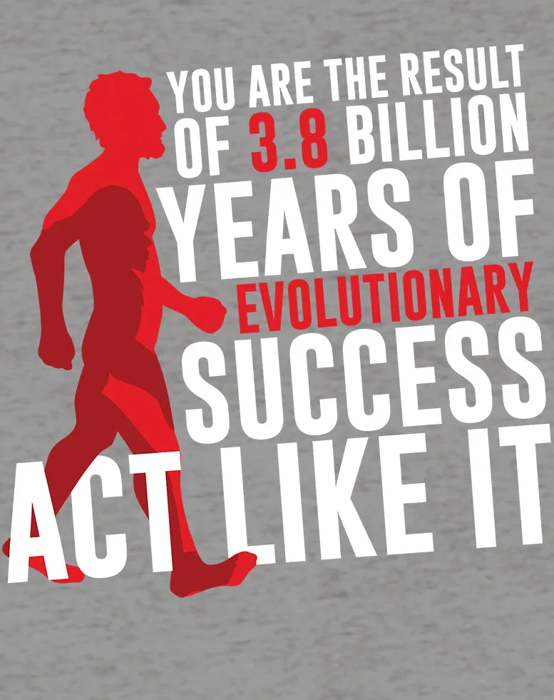 Weird Science Evolutionary Success Official Men's T-shirt (Heather Grey)