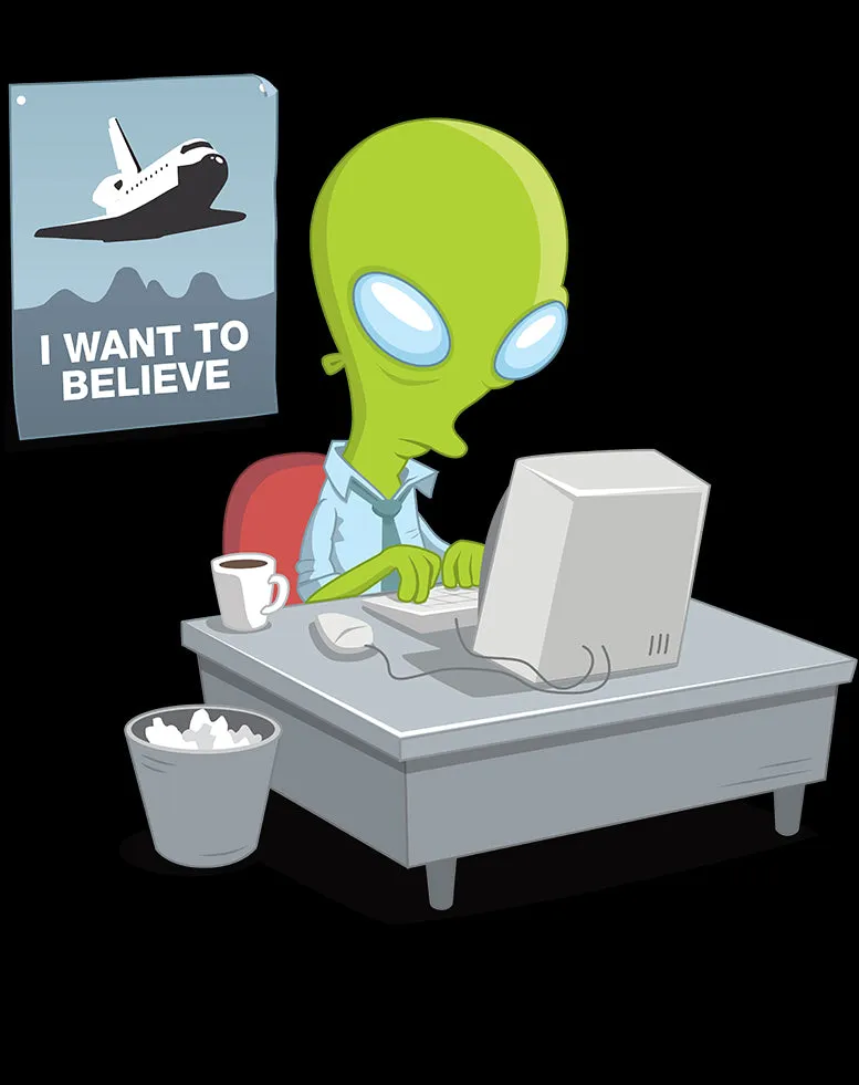 Weird Science I Want To Believe Official Kid's T-shirt (Black)