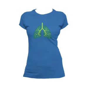 Weird Science Trees Are The Lungs Of Earth Official Women's T-shirt (Royal Blue)