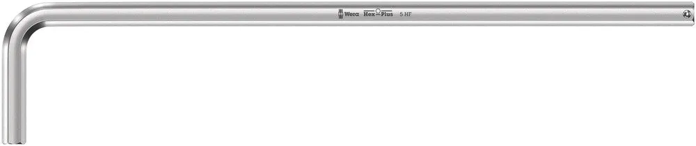 Wera 05022122001 950 L HF L-key, metric, chrome-plated, with holding function, 5 x 160 mm