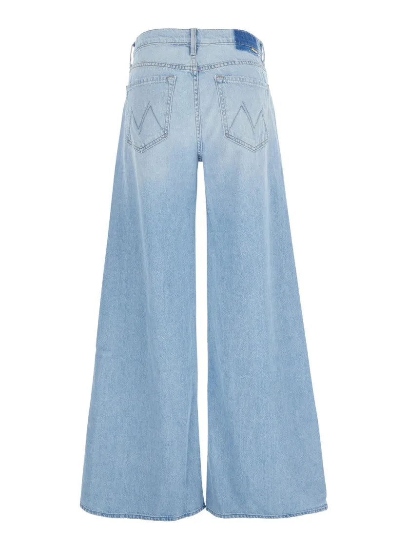 Wide-Leg Denim Jeans With Distinctive Stitching Detail