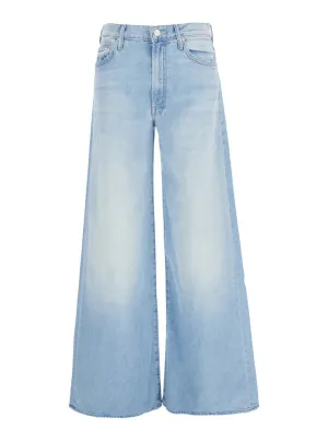Wide-Leg Denim Jeans With Distinctive Stitching Detail