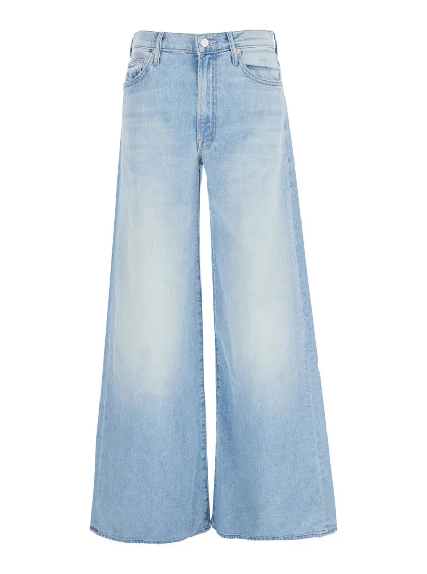 Wide-Leg Denim Jeans With Distinctive Stitching Detail