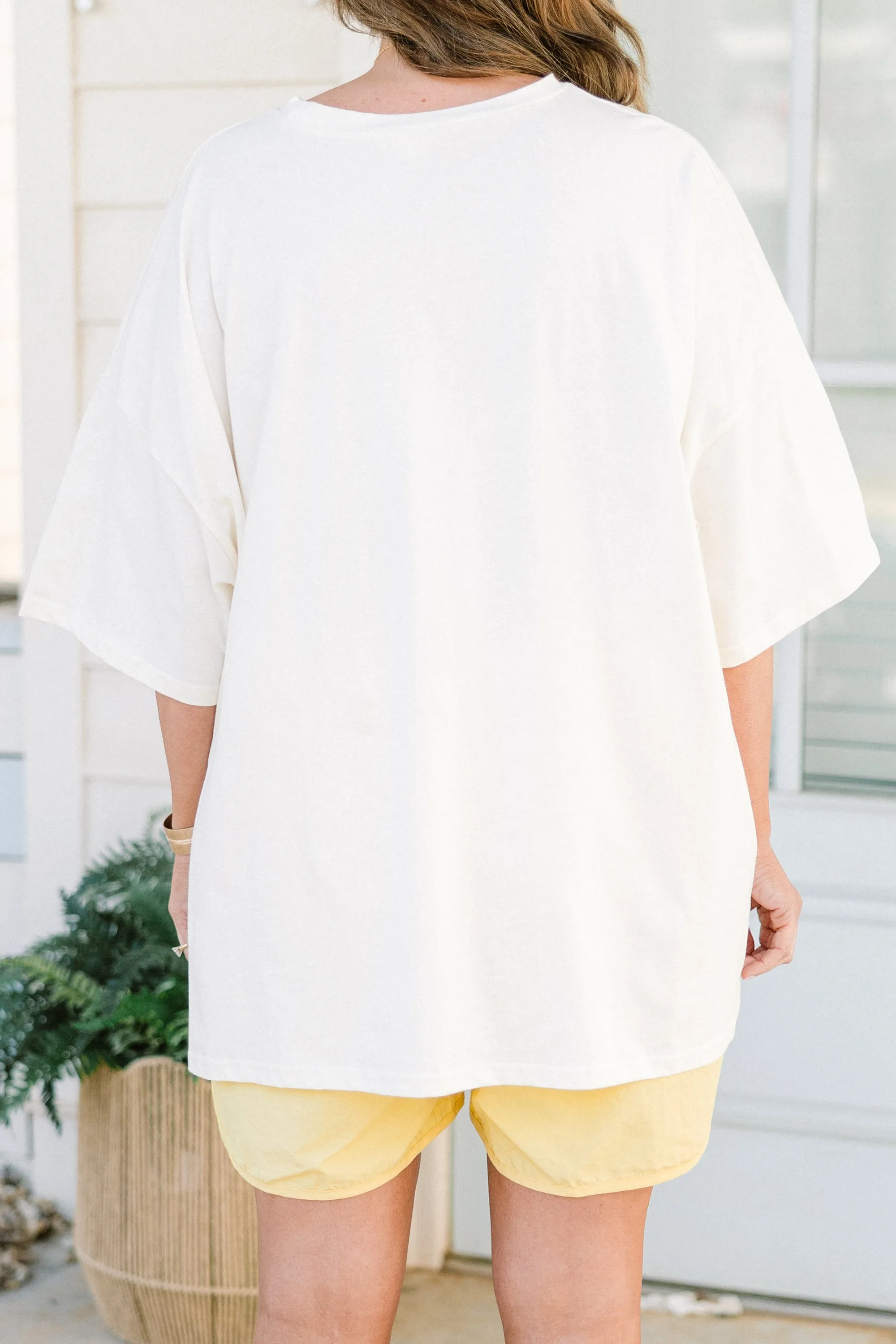 Wild Tiger Boyfriend Tee, Ivory