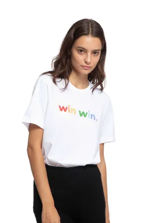Win Win Organic White Tee