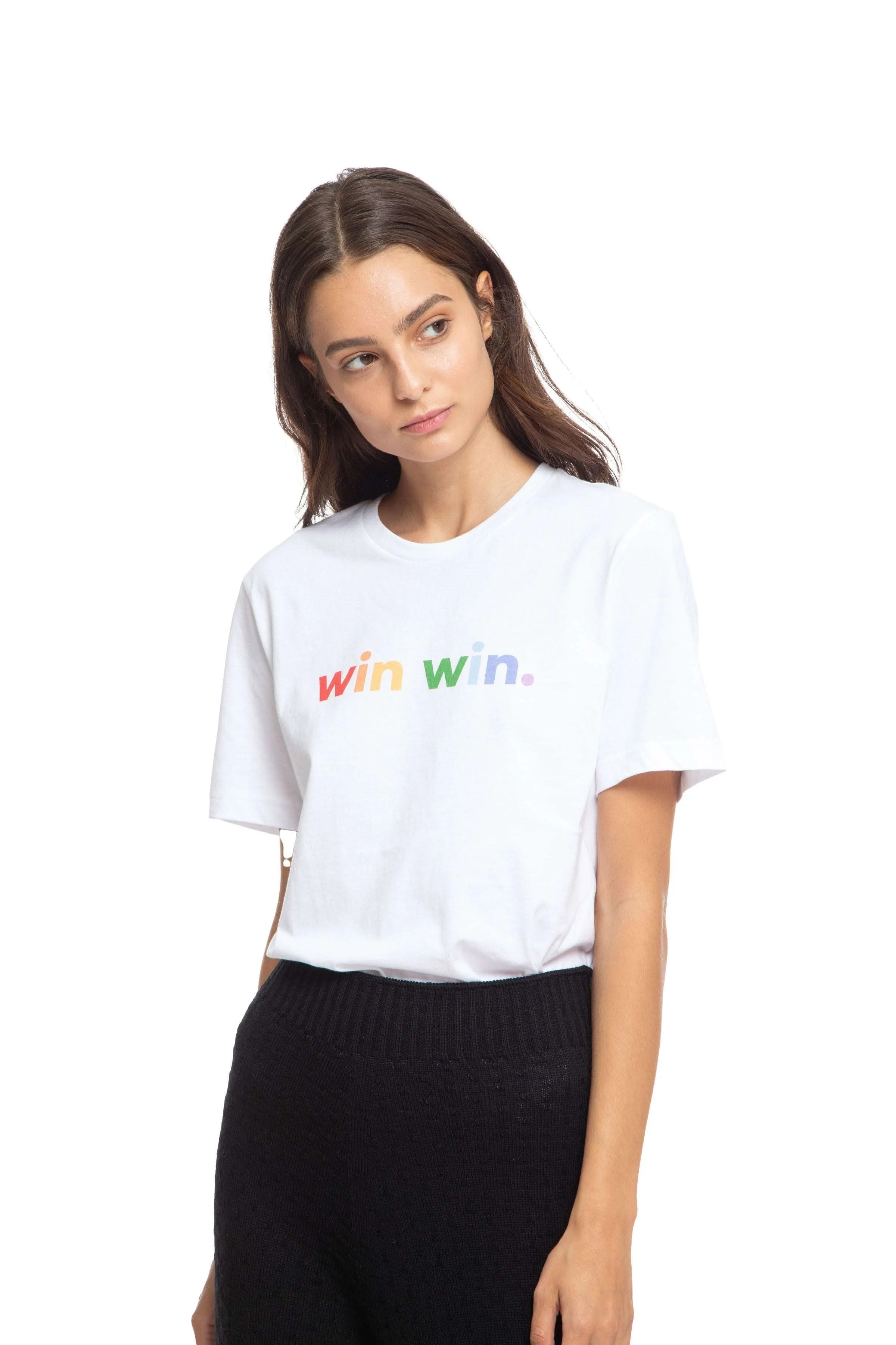 Win Win Organic White Tee