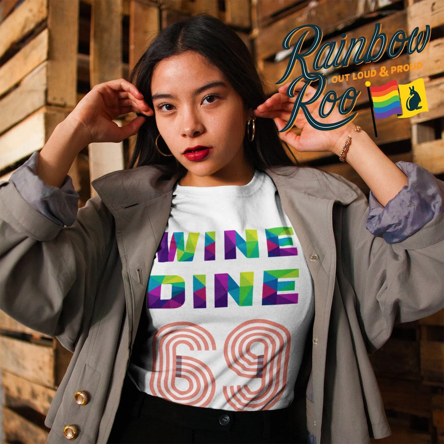Wine Dine 69 T-Shirt Unisex (LG037)