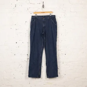 Women's Carhartt Work Jeans - Blue - Women's L