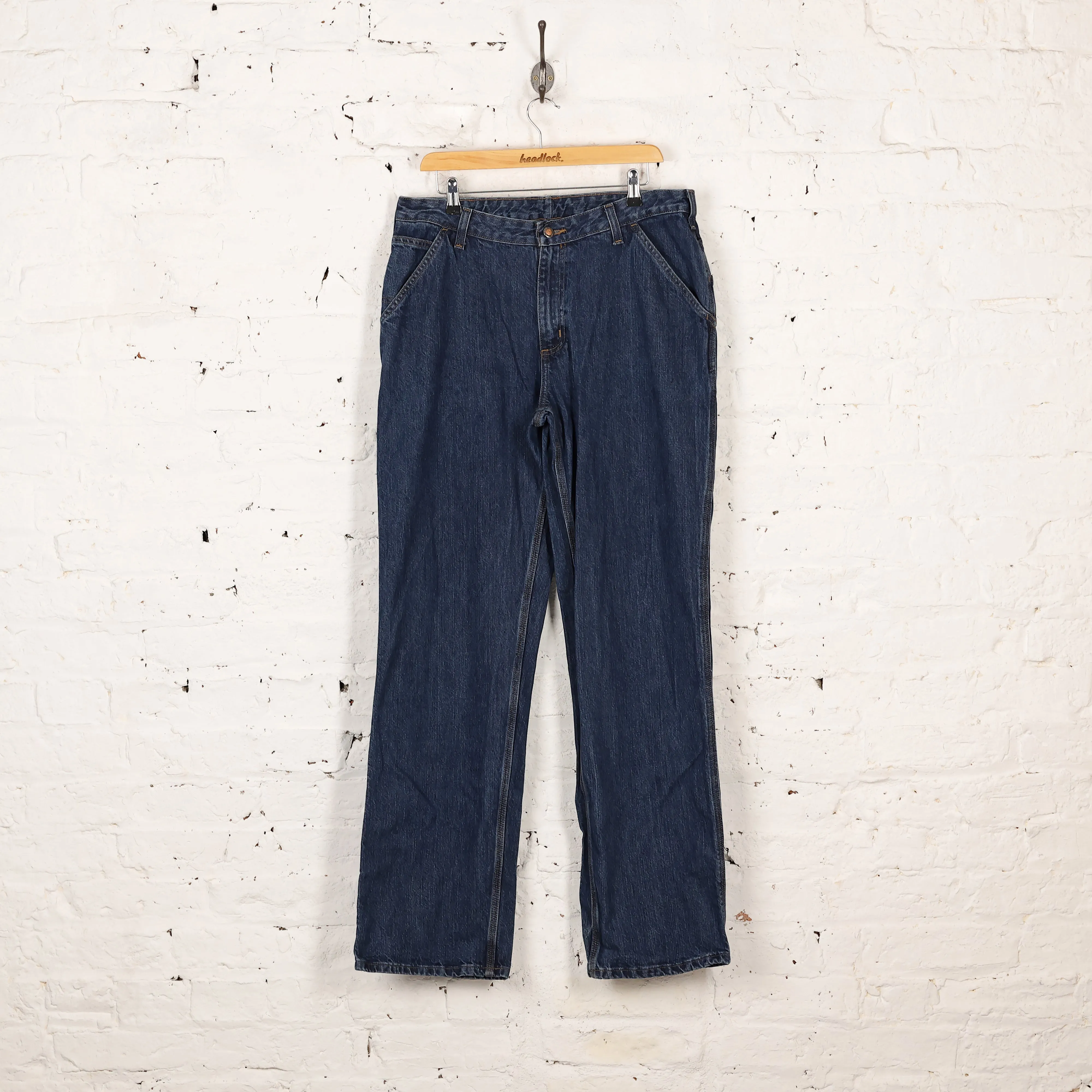 Women's Carhartt Work Jeans - Blue - Women's L