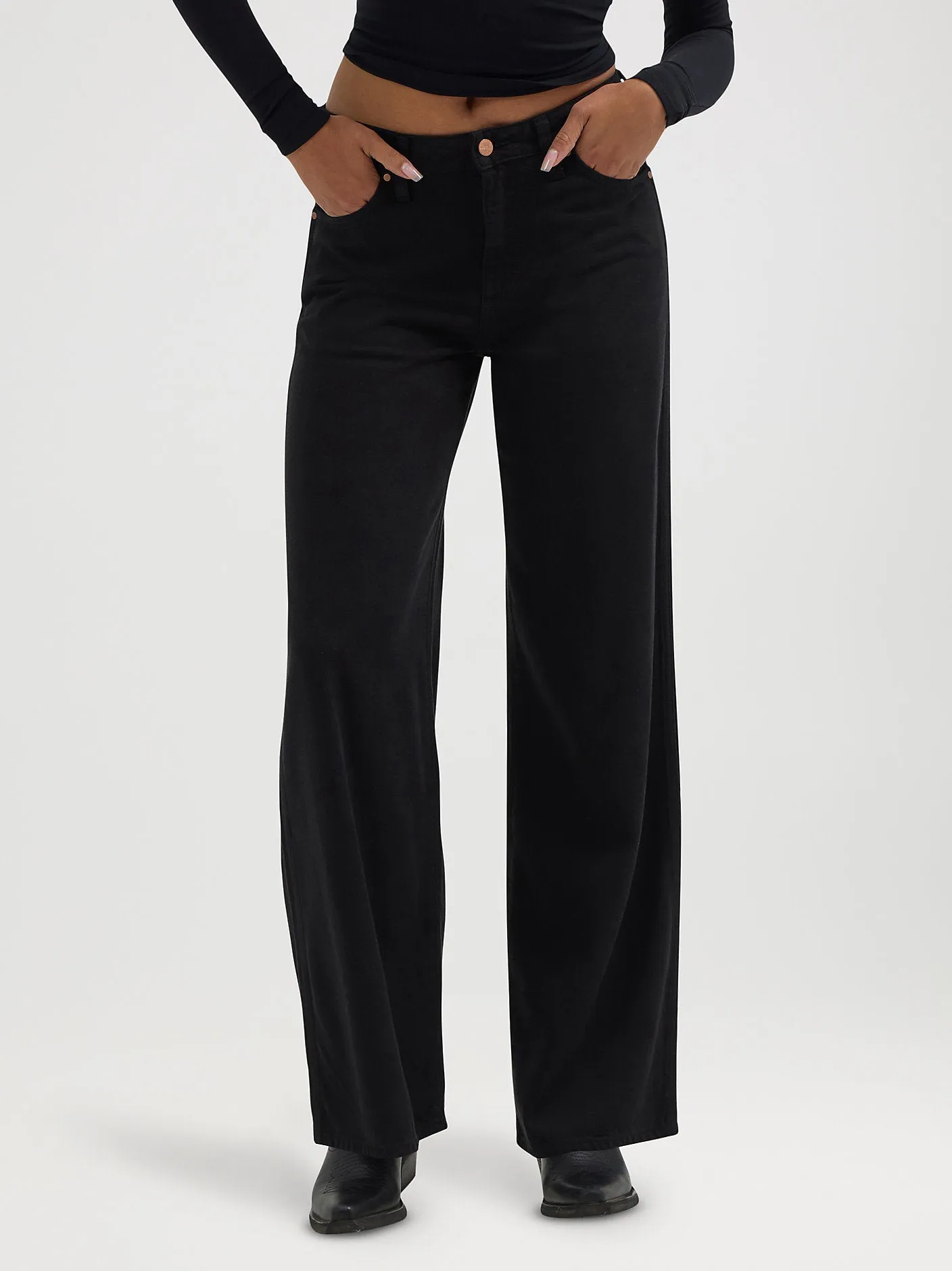 Worldwide Wide Leg Jeans - Midnight Rise