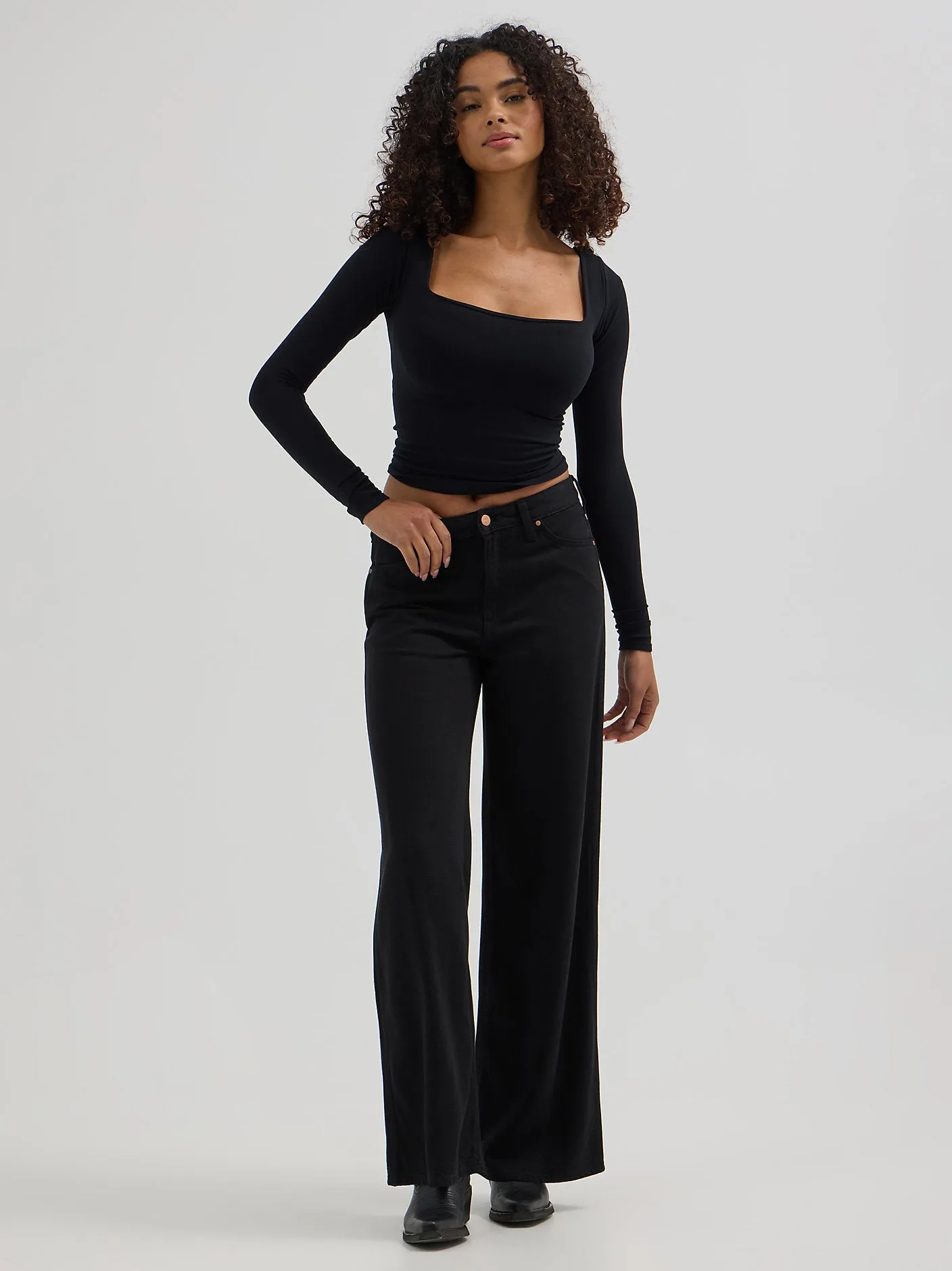 Worldwide Wide Leg Jeans - Midnight Rise