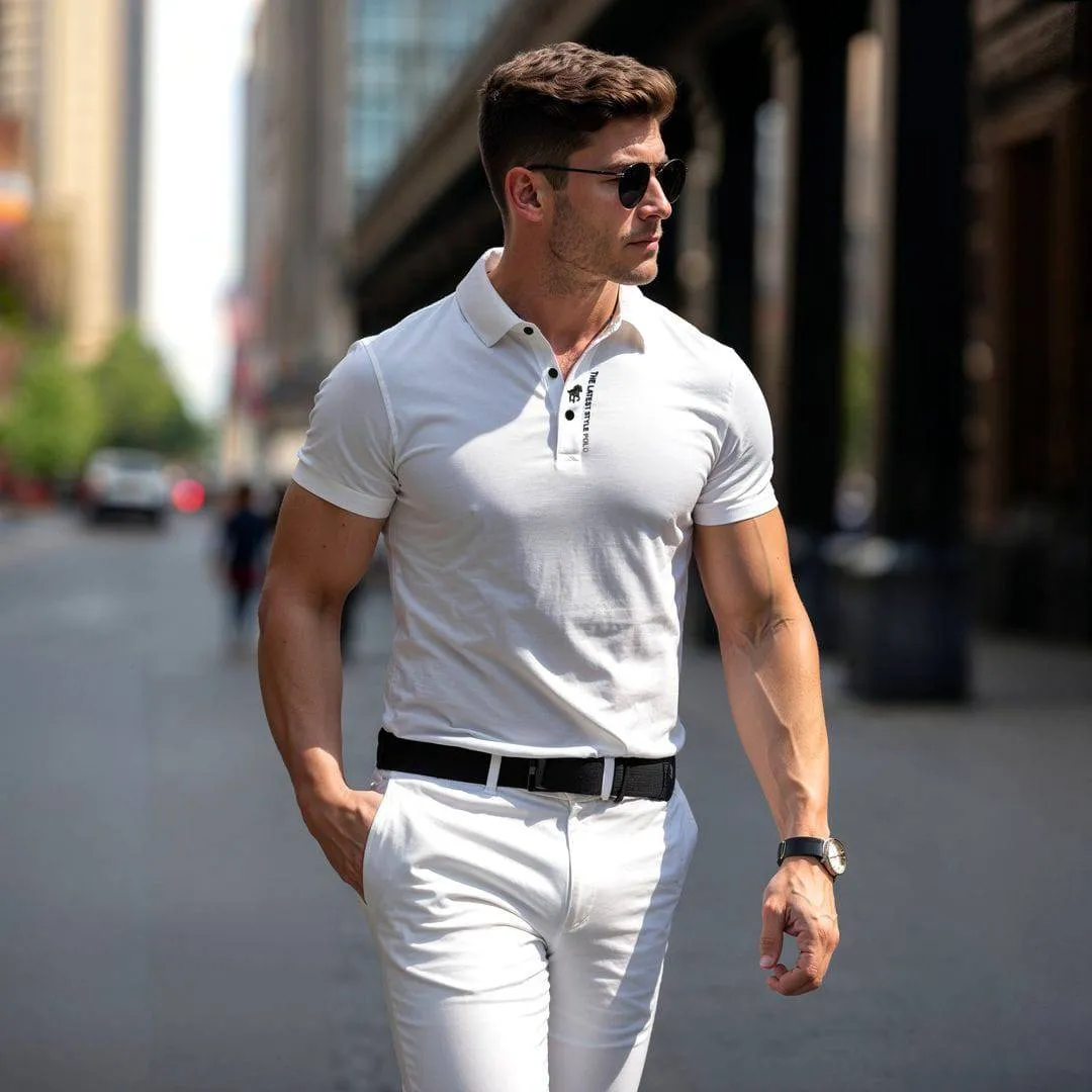 Wrinkle-Free Muscle Fit Polo Shirt - James