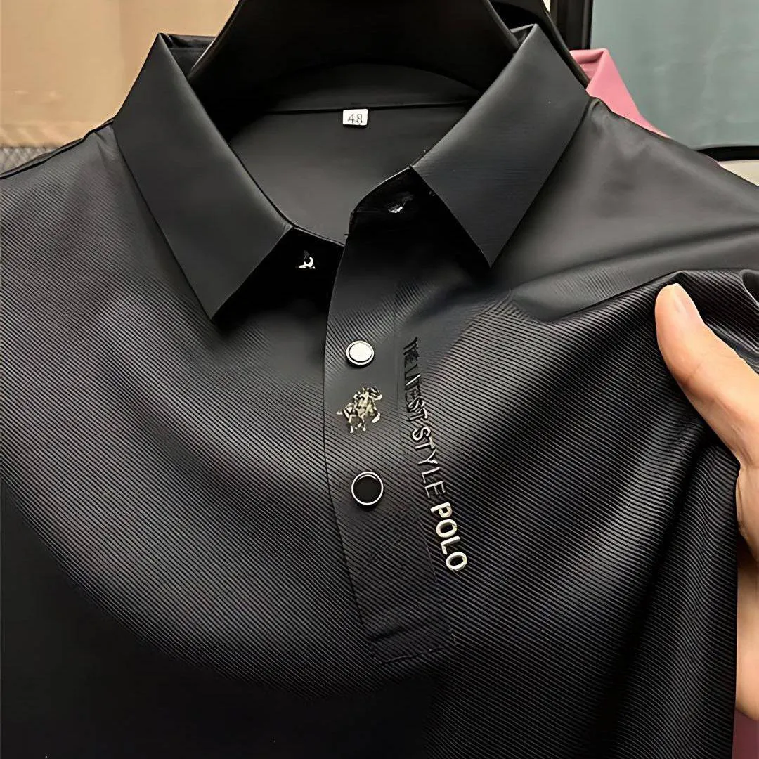 Wrinkle-Free Muscle Fit Polo Shirt - James