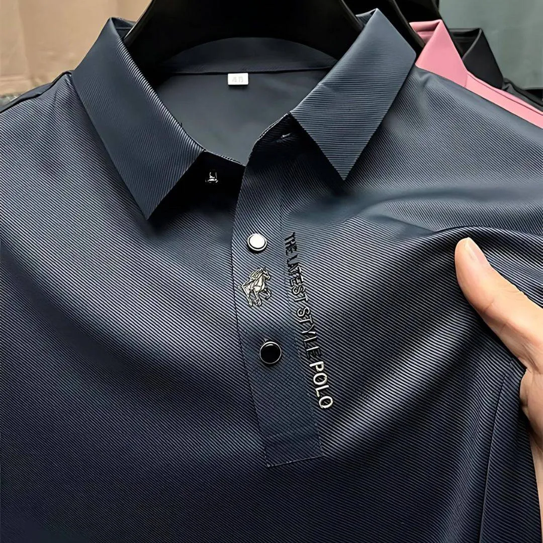 Wrinkle-Free Muscle Fit Polo Shirt - James