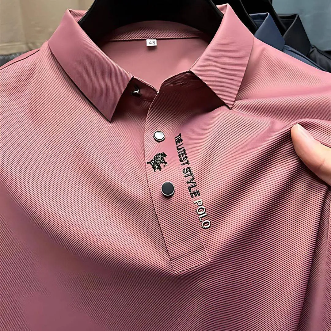 Wrinkle-Free Muscle Fit Polo Shirt - James
